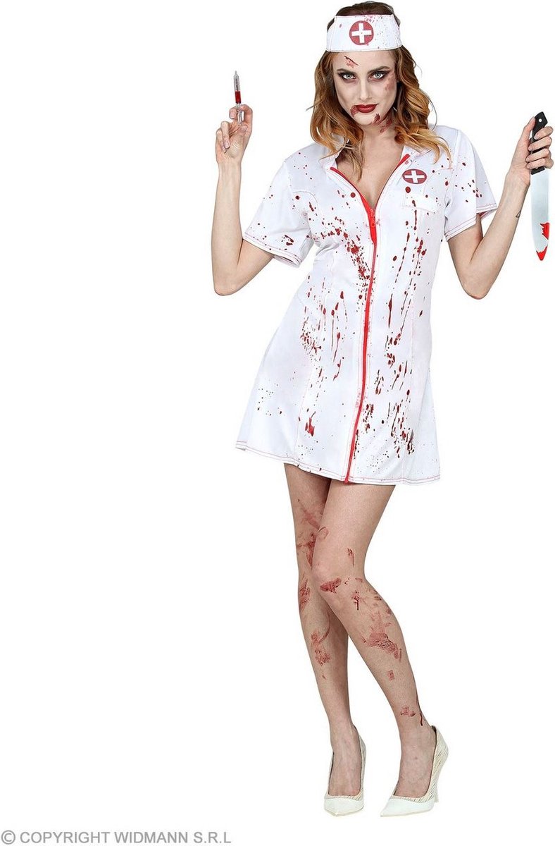 Verpleegster & Masseuse Kostuum | Slag Door De Ader Verpleegster | Vrouw | XL | Halloween | Verkleedkleding